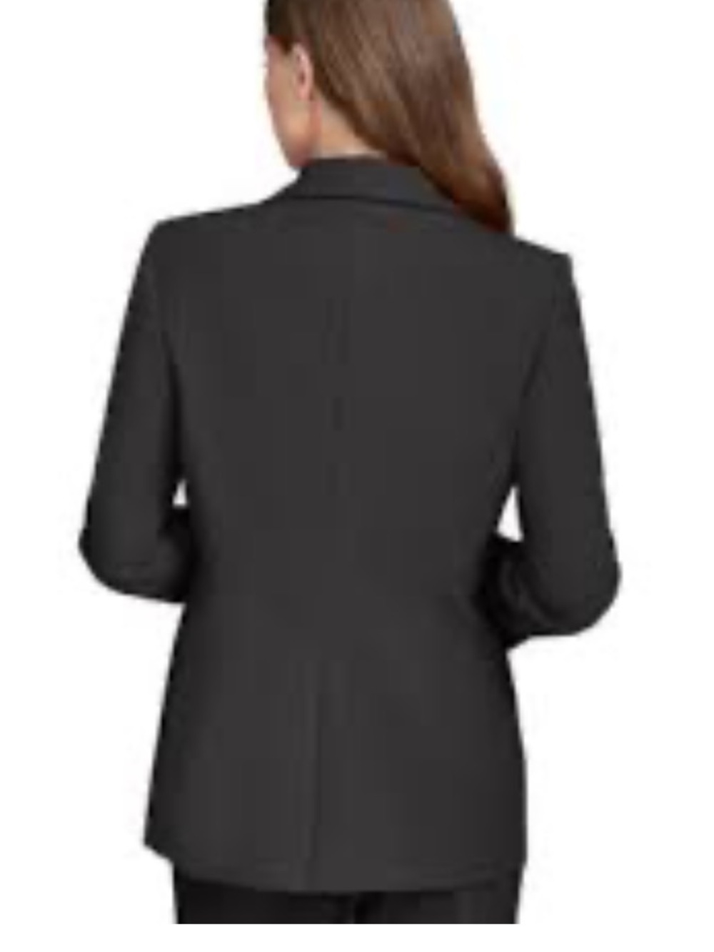 HALSTON Heritage Black Long Button-Front Blazer Jacket 12 NWOT - Picture 3 of 11